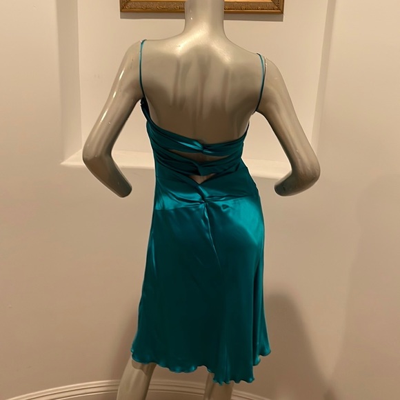 CACHE Teal Midi Dress Size 10 - Picture 4 of 14
